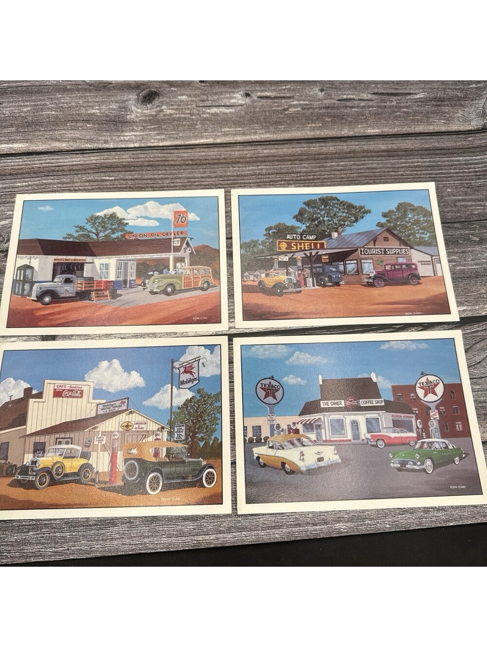 Vintage Lithographs of Classic Automobiles Throughout American History